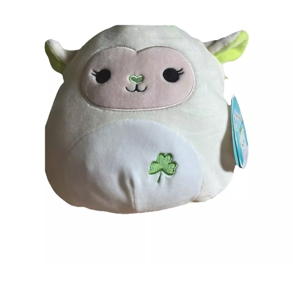 NWT SQUISHMALLOWS EMELA THE SAINT PATRICK'S DAY LAMB 8" PLUSH - Picture 7 of 7